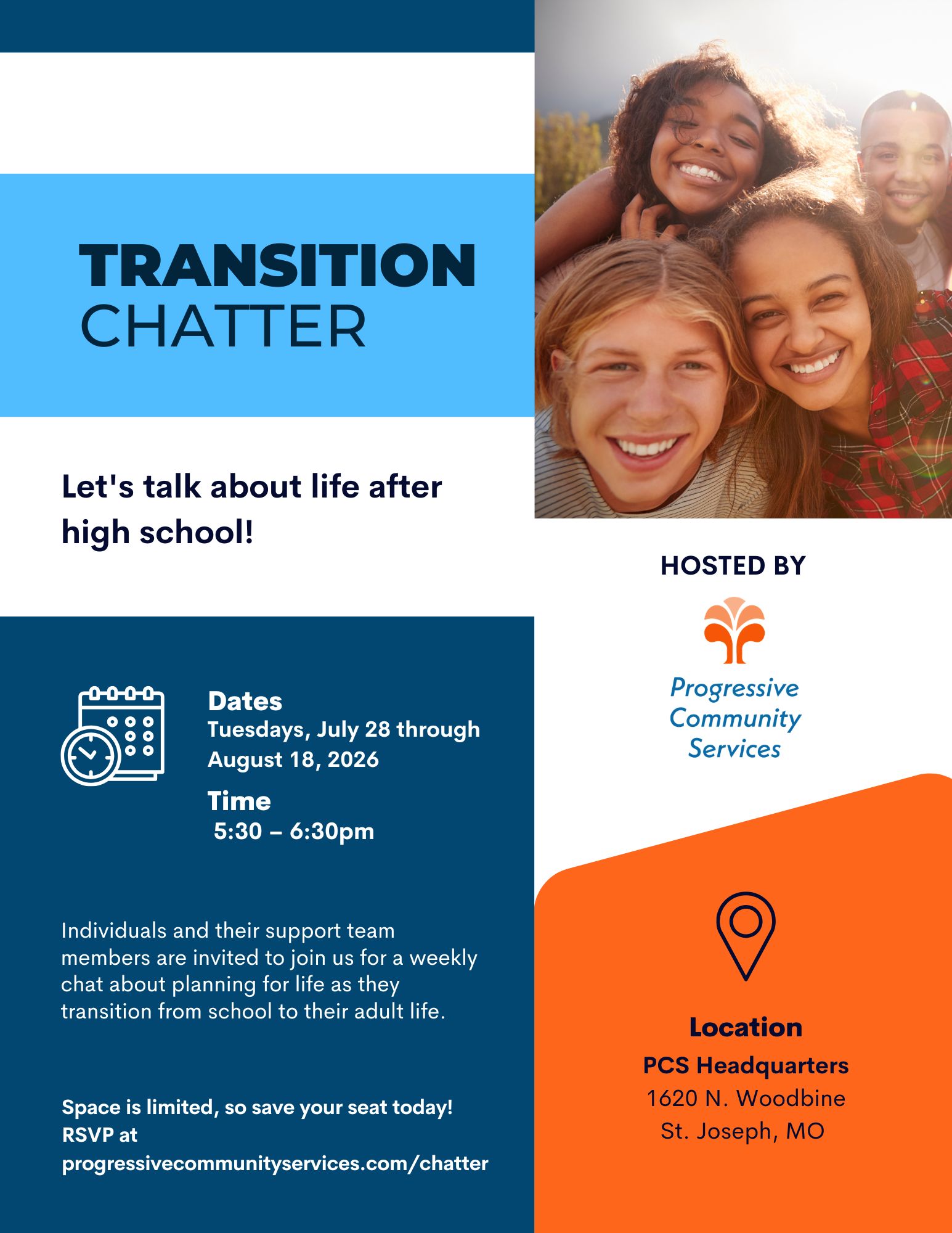 Transition Chatter Flyer